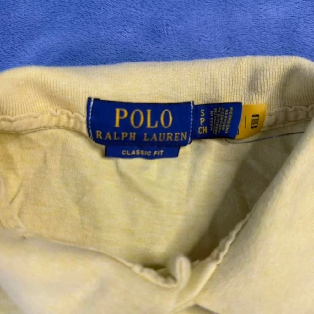 Ralph Lauren yellow polo shirt men Size‎ S